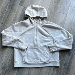 LOLE Cream Half Zip Hoodie